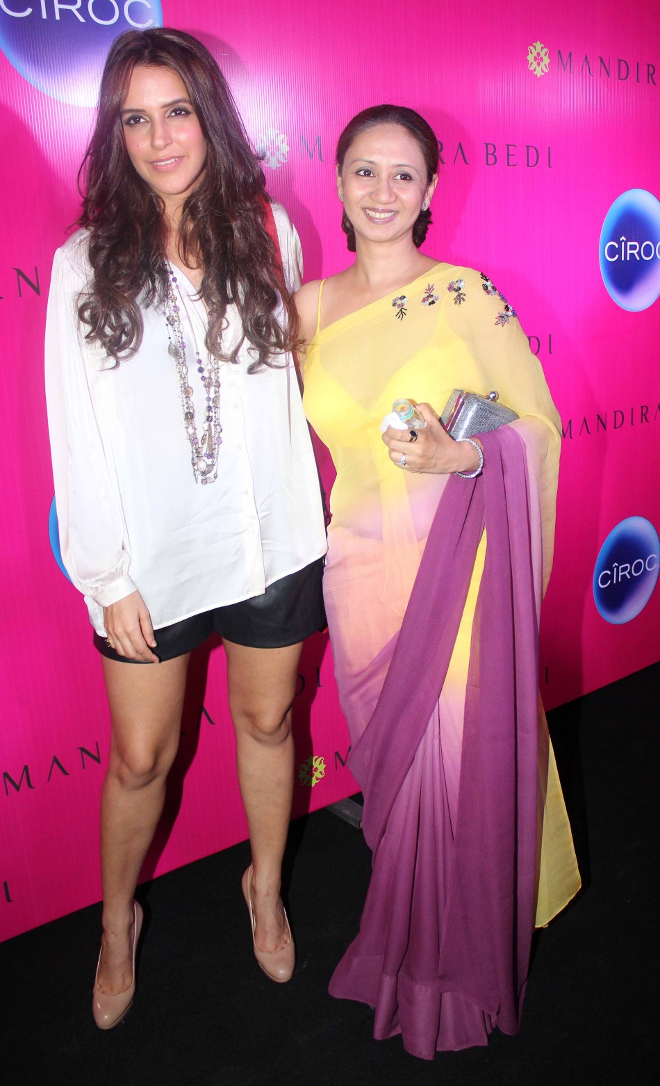 Mandira Bedi's sari store inauguration