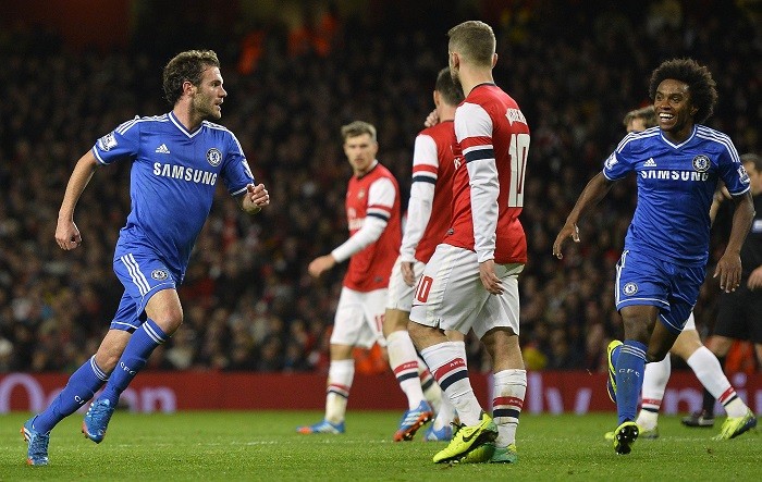 Juan Mata Chelsea Arsenal