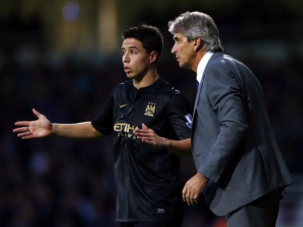 Nasri Pellegrini Manchester City