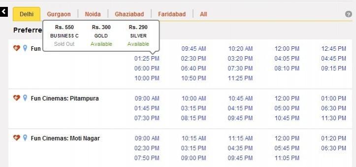 Krrish 3 ticket rates in NCR Krrish 3