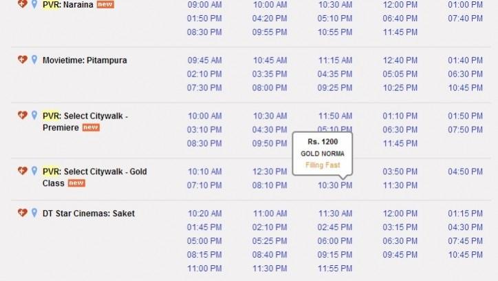 Krrish 3 ticket rates in NCR Krrish 3