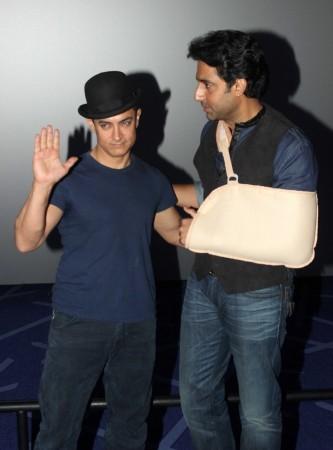 Aamir Khan and Abhishek Bachchan Aamir Khan, Abhishek Bachchan