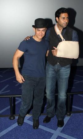 Aamir Khan and Abhishek Bachchan Aamir Khan, Abhishek Bachchan