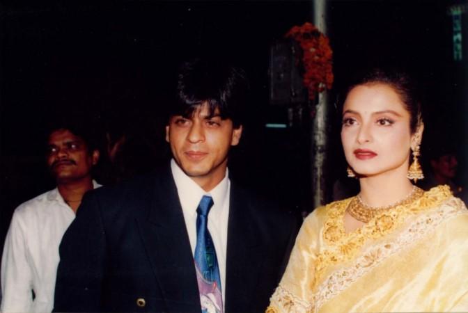Shah Rukh Khan with Rekha Shah Rukh Khan