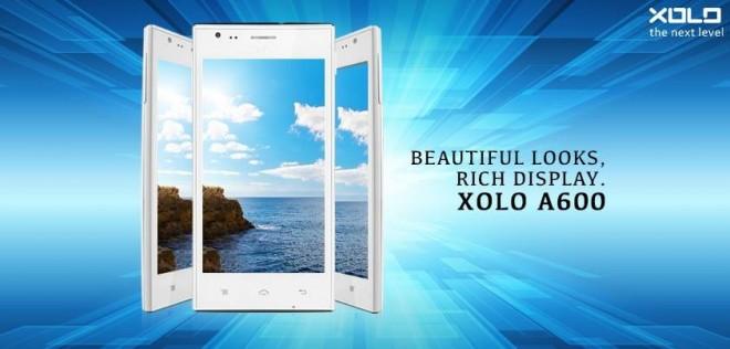 Indian smartphone firm, Xolo has officially launched a budget handset A600 in India.