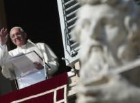 Pope Francis leads the Angelus prayer