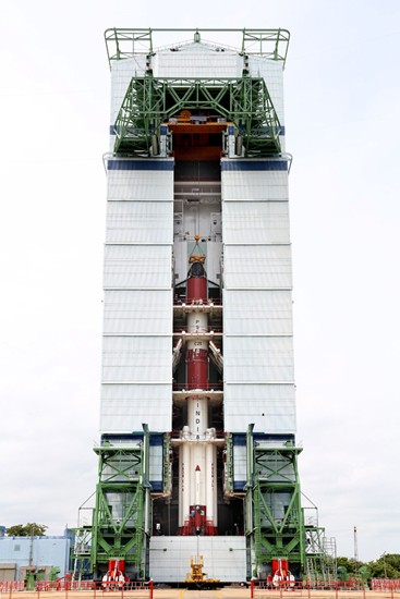14 PSLV-C25 after integration of all 4 Stages 14 PSLV-C25 after integration of all 4 Stages
