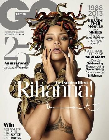 Rihanna Poses As Nude Medusas For British GQ