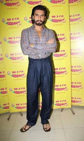 Ranveer Singh promotes ‘Ram-Leela’ at Radio Mirchi Ranveer Singh