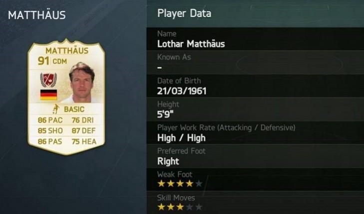 Top ten legends in FIFA Ultimate Team (Facebook) FIFA Ultimate Team Legends