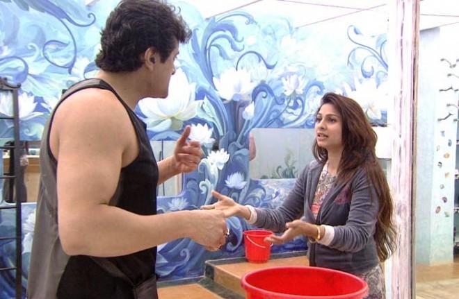 Bigg Boss 7 contestants Armaan and Tanisha Argue