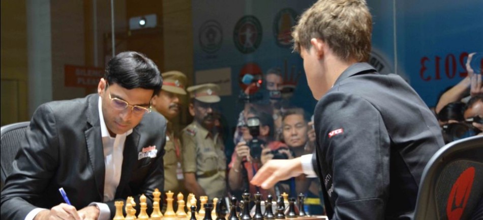 World Chess Championship 2013 Match Viswanathan Anand vs Magnus Carlsen:  Game 2 and Photos