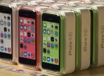 File of Apple iPhone 5C phones are pictured at the Apple retail store on Fifth Avenue in Manhattan, New York