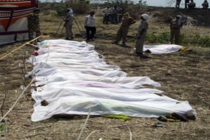 Bodies of the seven who died during the tragic bus accident in Karnataka Bodies of the seven who died during the tragic bus accident in Karnataka