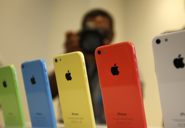 Apple iPhone 5C at Apple Inc's media event in September, 2013.