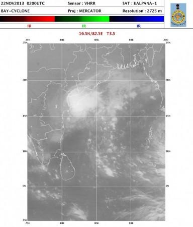 Latest Satellite image of Cyclone Helen Latest Satellite image of Cyclone Helen