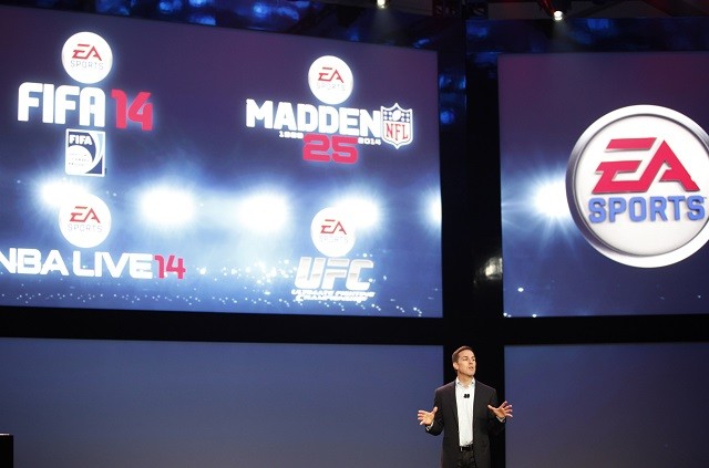 Andrew Wilson, executive vice president, EA Sports at a press event in Washington 2013.
