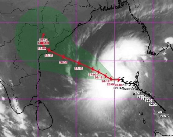 Forecast of Cyclone Lehar during next few days Forecast of Cyclone Lehar during next few days