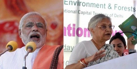 Narendra Modi vs Sheila Dikshit