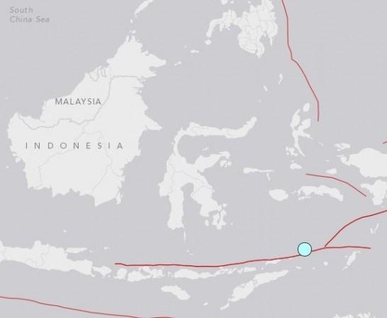 USGS Screenshot of earthquake in Indonesia USGS Screenshot of earthquake in Indonesia
