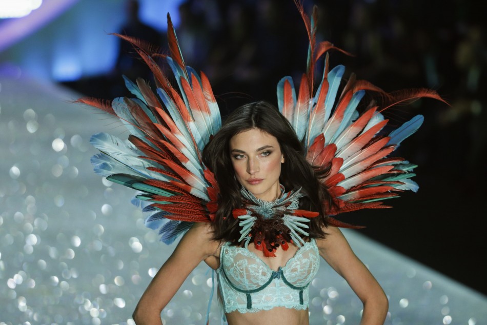 Model presents a creation during the annual Victoria's Secret Fashion Show in New York