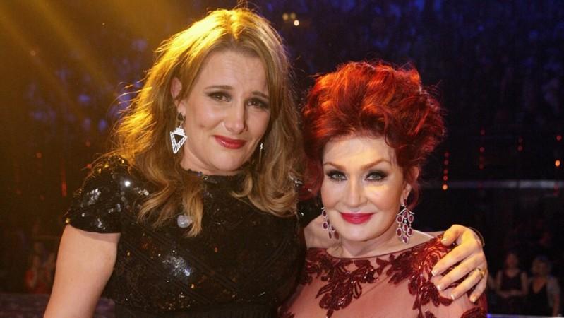 Sam Bailey with mentor Sharon Osbourne after winning The X Faxtor UK 2013 Sam Bailey, Sharon Osbourne