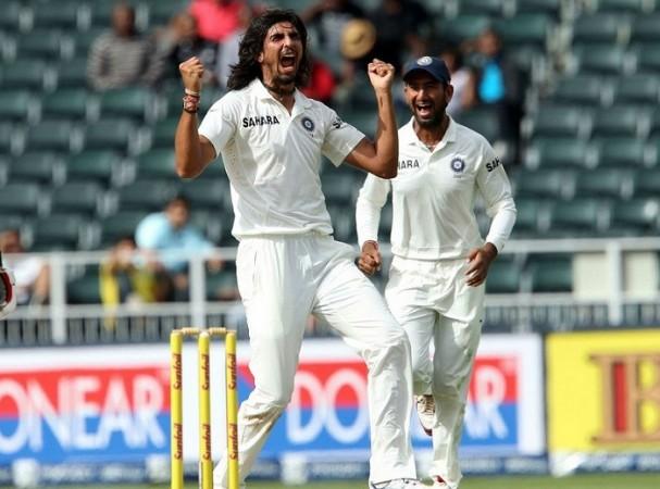 Ishant Sharma celebrates the wicket of Jacques Kallis. BCCI Ishant Sharma India Pujara