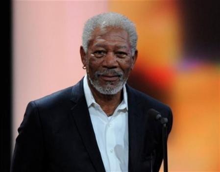 Actor Morgan Freeman who is confused with Mandela Actor Morgan Freeman who is confused with Mandela