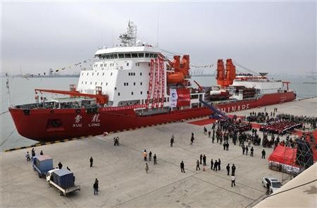 Chinese ice breaker ship ''Xuelong'', also called ''Snow Dragon''