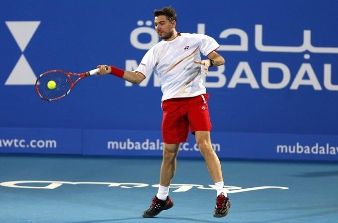 Stanislas Wawrinka in action during the Mubadala World Tennis Championship in Abu Dhabi, December 26. Reuters Stanislas Wawrinka