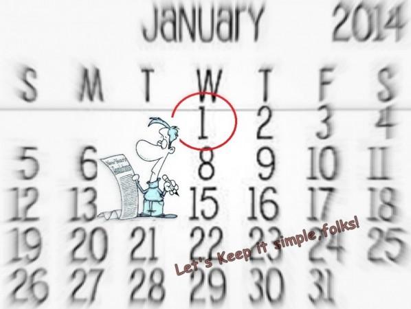 New Year resolution New Year resolution