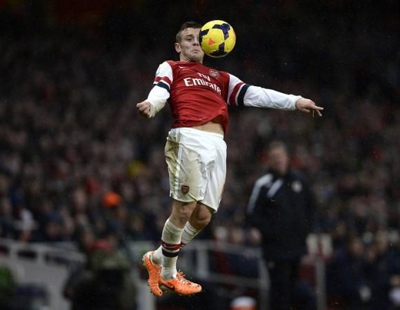 Arsenal midfielder Jack Wilshere controls the ball in the English Premier League game against Cardiff, January 1. Reuters Arsenal Jack Wilshere