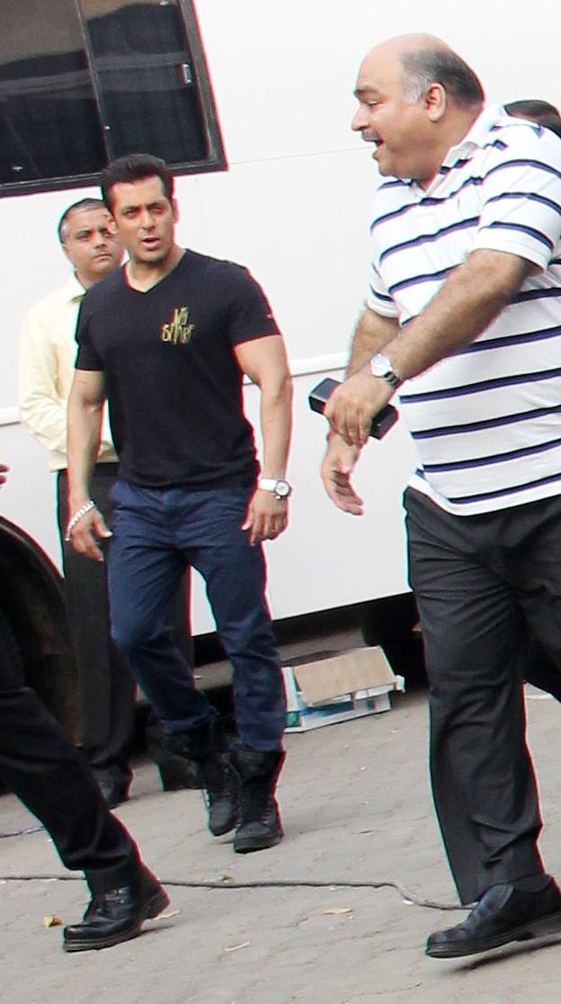 Salman Khan on the sets of Salman Khan