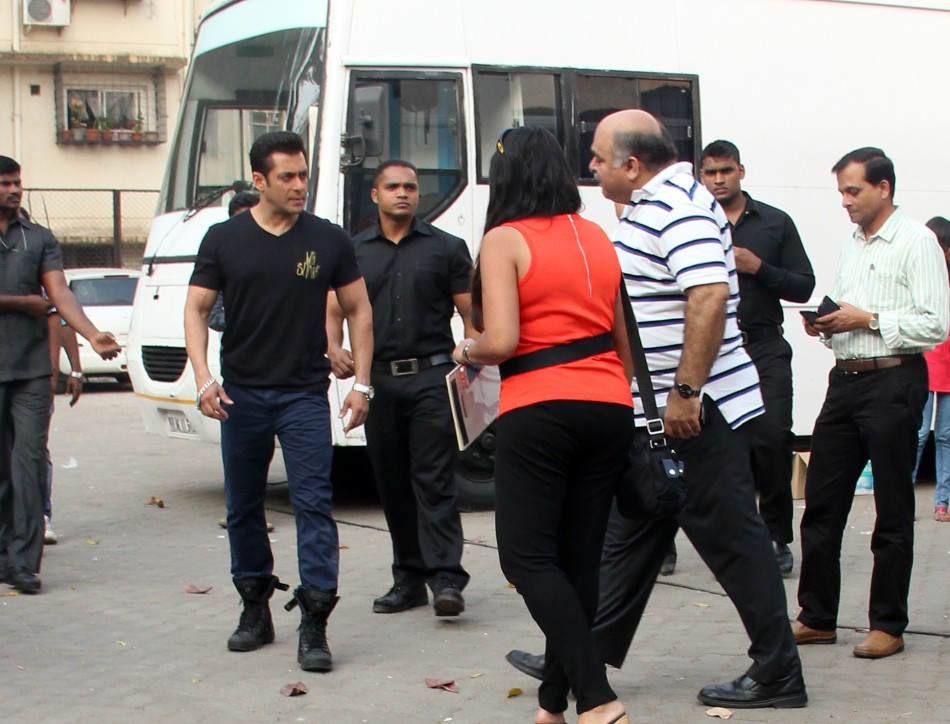Salman Khan on the sets of Salman Khan