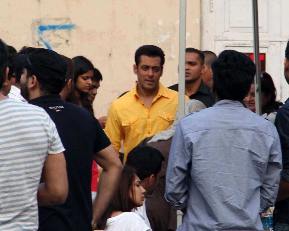 Salman Khan on the sets of Salman Khan
