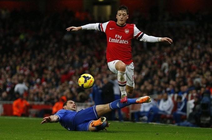 Mesut Ozil Arsenal Branislav Ivanovic Chelsea