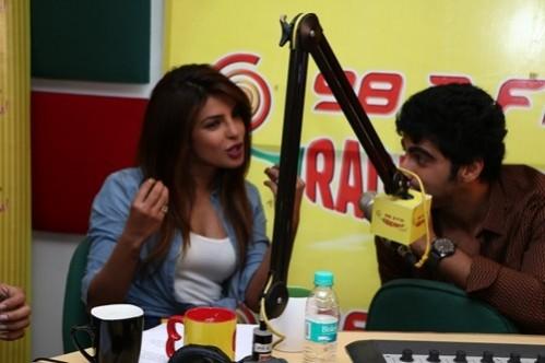 Priyanka Chopra and Arjun Kapoor At Radio Mirchi Priyanka Chopra and Arjun Kapoor At Radio Mirchi
