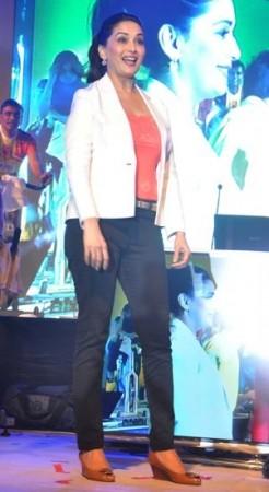 Madhuri Dixit at Spinnathon 2014 Madhuri Dixit at Spinnathon 2014