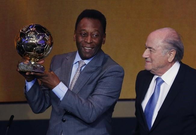 Pele took to Twitter to reduce concerns over his health Pele Sepp Blatter