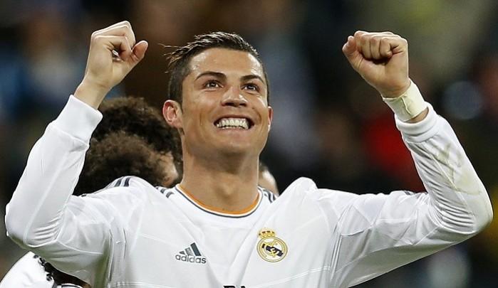 Real Madrid forward Cristiano Ronaldo celebrates after scoring against Celta Vigo, January 6. Reuters Cristiano Ronaldo Real Madrid