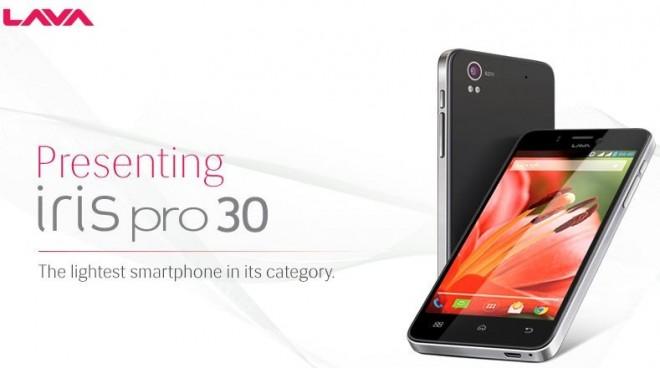 Lava Iris Pro 30 with Quad-Core CPU Unveiled; Price and Availability Details