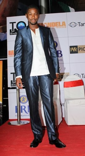 Screening of Mandela: Long Walk to Freedom at a suburban theatre. Screening of Mandela: Long Walk to Freedom at a suburban theatre.