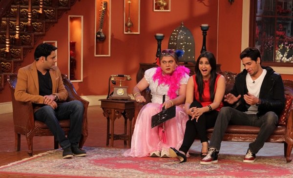 Sidharth Malhotra and Parineeti Chopra on Comedy Nights with Kapil