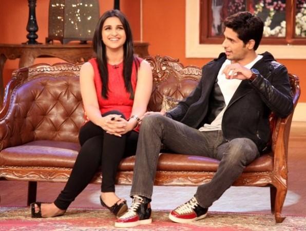 Sidharth Malhotra and Parineeti Chopra Sidharth Malhotra and Parineeti Chopra on Comedy Nights with Kapil