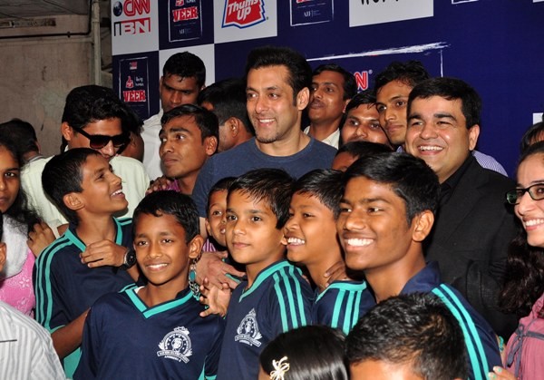 special screening of JAI HO for NGO kids at ketnav special screening of JAI HO for NGO kids at ketnav