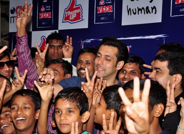 special screening of JAI HO for NGO kids at ketnav special screening of JAI HO for NGO kids at ketnav