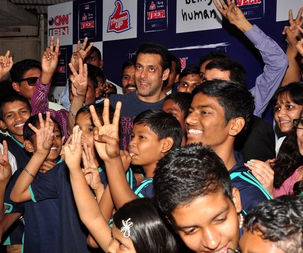 special screening of JAI HO for NGO kids at ketnav special screening of JAI HO for NGO kids at ketnav