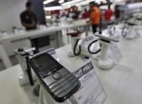 A Micromax mobile phone is kept on display at a showroom in New Delhi December 6, 2013.