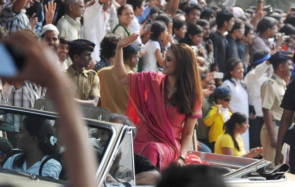 Priety Zinta at Mumbai's Republic Day Parade Priety Zinta at Mumbai's Republic Day Parade