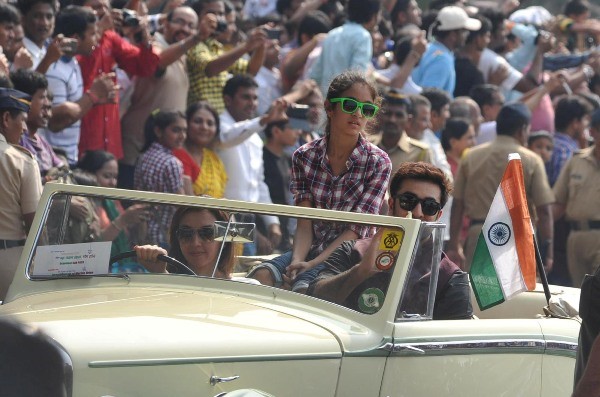 Ranbir Kapoor at Mumbai’s Republic Day parade Ranbir Kapoor at Mumbai’s Republic Day parade